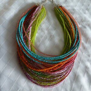 No. 1278- Customizable handmade sautoir necklace with seven possible colors
